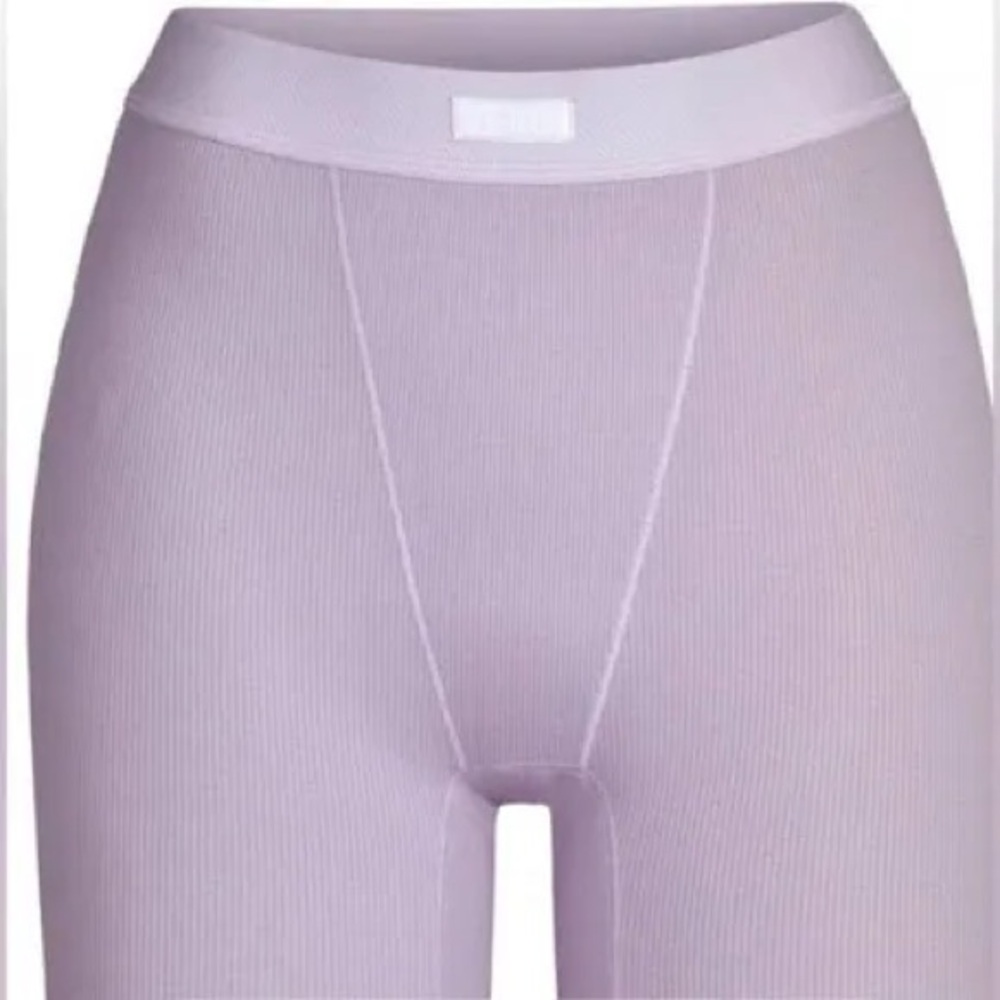 SKIMS cotton Lavender Ribbed underwear